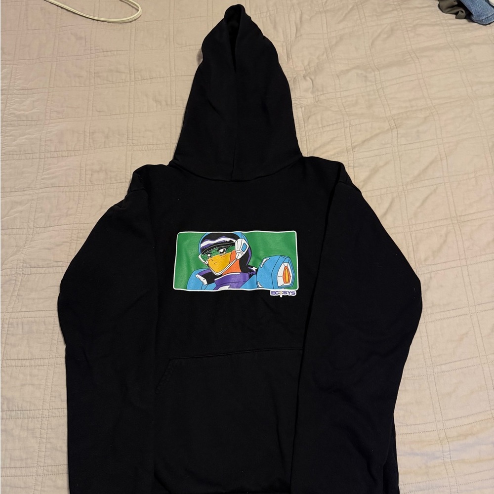 Black Hoodie with Graphic Design